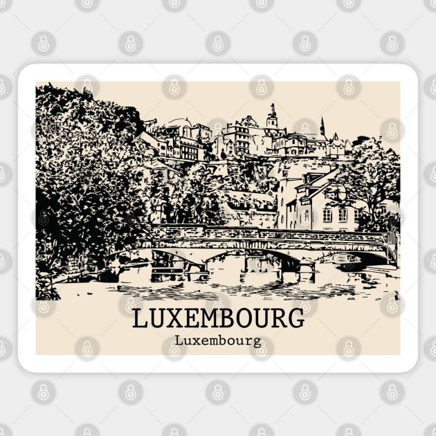 Luxembourg Magnet by Lakeric